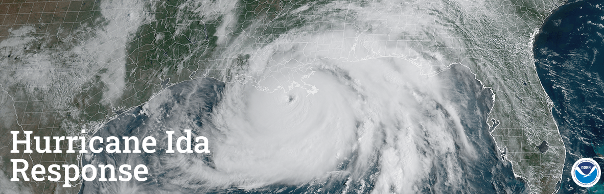 Hurricane Ida Response Banner Graphic